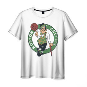 Мужская футболка 3D с принтом Boston Celtics , 100% полиэфир | прямой крой, круглый вырез горловины, длина до линии бедер | Тематика изображения на принте: boston celtics | nba | бостон селтикс | нба