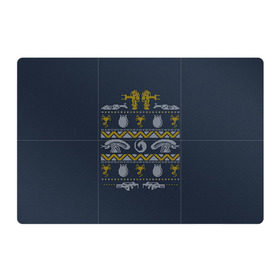 Магнитный плакат 3Х2 с принтом Новогодний свитер Чужой , Полимерный материал с магнитным слоем | 6 деталей размером 9*9 см | alien | new year | новогодний