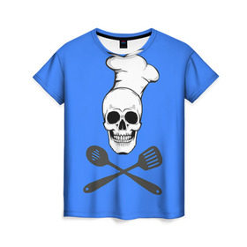 Женская футболка 3D с принтом Повар 2 , 100% полиэфир ( синтетическое хлопкоподобное полотно) | прямой крой, круглый вырез горловины, длина до линии бедер | кулинар | кулинария | повар | повару | профессия | профессия повар