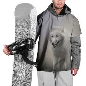 Накидка на куртку 3D с принтом Волк , 100% полиэстер |  | волки | хищник
