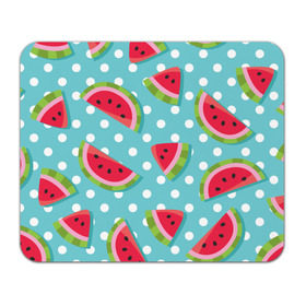Коврик прямоугольный с принтом Арбузный рай , натуральный каучук | размер 230 х 185 мм; запечатка лицевой стороны | berry | eat | fruit | pattern | sweet | watermelon | арбуз | еда | сладость | узор | фрукт | ягода