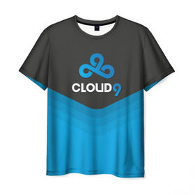 Мужская футболка 3D с принтом Cloud 9 Uniform , 100% полиэфир | прямой крой, круглый вырез горловины, длина до линии бедер | Тематика изображения на принте: counter strike | cs go | swat | terrorist | контр страйк | кс го | спецназ