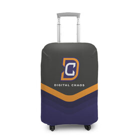 Чехол для чемодана 3D с принтом Digital Chaos Uniform , 86% полиэфир, 14% спандекс | двустороннее нанесение принта, прорези для ручек и колес | 