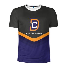Мужская футболка 3D спортивная с принтом Digital Chaos Uniform , 100% полиэстер с улучшенными характеристиками | приталенный силуэт, круглая горловина, широкие плечи, сужается к линии бедра | 