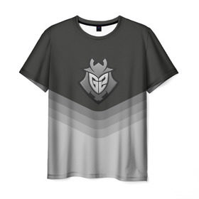 Мужская футболка 3D с принтом G2 Esports Uniform , 100% полиэфир | прямой крой, круглый вырез горловины, длина до линии бедер | Тематика изображения на принте: counter strike | cs go | g2 esports | swat | terrorist | г2 еспорт | контр страйк | кс го | спецназ