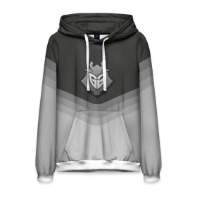 Мужская толстовка 3D с принтом G2 Esports Uniform , 100% полиэстер | двухслойный капюшон со шнурком для регулировки, мягкие манжеты на рукавах и по низу толстовки, спереди карман-кенгуру с мягким внутренним слоем. | Тематика изображения на принте: counter strike | cs go | g2 esports | swat | terrorist | г2 еспорт | контр страйк | кс го | спецназ