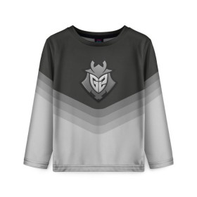 Детский лонгслив 3D с принтом G2 Esports Uniform , 100% полиэстер | длинные рукава, круглый вырез горловины, полуприлегающий силуэт
 | counter strike | cs go | g2 esports | swat | terrorist | г2 еспорт | контр страйк | кс го | спецназ