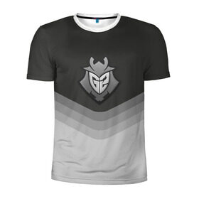 Мужская футболка 3D спортивная с принтом G2 Esports Uniform , 100% полиэстер с улучшенными характеристиками | приталенный силуэт, круглая горловина, широкие плечи, сужается к линии бедра | Тематика изображения на принте: counter strike | cs go | g2 esports | swat | terrorist | г2 еспорт | контр страйк | кс го | спецназ