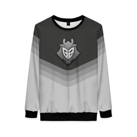 Женский свитшот 3D с принтом G2 Esports Uniform , 100% полиэстер с мягким внутренним слоем | круглый вырез горловины, мягкая резинка на манжетах и поясе, свободная посадка по фигуре | counter strike | cs go | g2 esports | swat | terrorist | г2 еспорт | контр страйк | кс го | спецназ