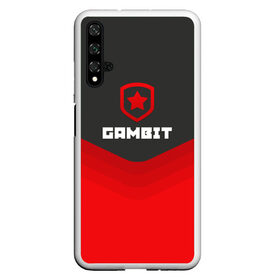 Чехол для Honor 20 с принтом Gambit Gaming Uniform , Силикон | Область печати: задняя сторона чехла, без боковых панелей | counter strike | cs go | gambit | swat | terrorist | гамбит | контр страйк | кс го | спецназ