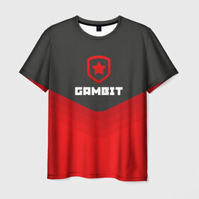 Мужская футболка 3D с принтом Gambit Gaming Uniform , 100% полиэфир | прямой крой, круглый вырез горловины, длина до линии бедер | counter strike | cs go | gambit | swat | terrorist | гамбит | контр страйк | кс го | спецназ