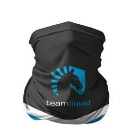 Бандана-труба 3D с принтом Team Liquid Uniform , 100% полиэстер, ткань с особыми свойствами — Activecool | плотность 150‒180 г/м2; хорошо тянется, но сохраняет форму | dota | ggwp | glhf | team | team liquid | дота | игра | тим ликвид | униформа