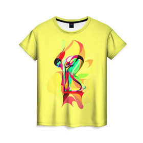 Женская футболка 3D с принтом Плавание , 100% полиэфир ( синтетическое хлопкоподобное полотно) | прямой крой, круглый вырез горловины, длина до линии бедер | sport | яркий