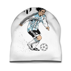 Шапка 3D с принтом Messi , 100% полиэстер | универсальный размер, печать по всей поверхности изделия | barselona | messi | аргентина | барселона | испания | месси | мяч | футбол