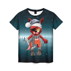 Женская футболка 3D с принтом Five Nights At Freddy`s , 100% полиэфир ( синтетическое хлопкоподобное полотно) | прямой крой, круглый вырез горловины, длина до линии бедер | fnaf | freddy | бонни | медведь | мишка | фнаф | фокси | фредди