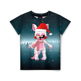 Детская футболка 3D с принтом Five Nights At Freddy`s , 100% гипоаллергенный полиэфир | прямой крой, круглый вырез горловины, длина до линии бедер, чуть спущенное плечо, ткань немного тянется | fnaf | freddy | бонни | медведь | мишка | фнаф | фокси | фредди