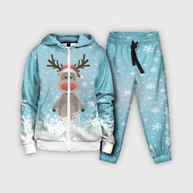 Детский костюм 3D с принтом Рудольф ,  |  | ангел | ёлка | ель | зима | колокольчик | нг | новый год | олень | рождество | санта | снег