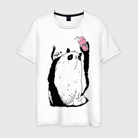 Мужская футболка хлопок с принтом panda , 100% хлопок | прямой крой, круглый вырез горловины, длина до линии бедер, слегка спущенное плечо. | dd | drop dead | dropdead | milk | milkshake | panda | tmblr | tumbler
