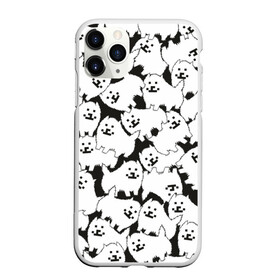 Чехол для iPhone 11 Pro матовый с принтом Undertale Annoying dog , Силикон |  | annoying dog | dog | undertale