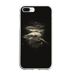 Чехол для iPhone 7Plus/8 Plus матовый с принтом Cosmic Shark , Силикон | Область печати: задняя сторона чехла, без боковых панелей | space | галактика | космос | рыба