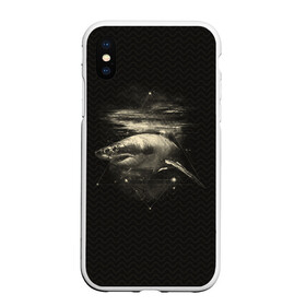 Чехол для iPhone XS Max матовый с принтом Cosmic Shark , Силикон | Область печати: задняя сторона чехла, без боковых панелей | space | галактика | космос | рыба