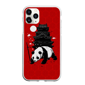 Чехол для iPhone 11 Pro матовый с принтом Panda Warrior , Силикон |  | Тематика изображения на принте: japan | panda | панда