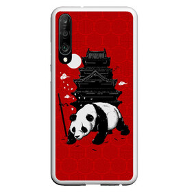 Чехол для Honor P30 с принтом Panda Warrior , Силикон | Область печати: задняя сторона чехла, без боковых панелей | Тематика изображения на принте: japan | panda | панда