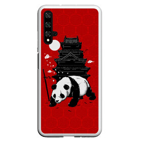 Чехол для Honor 20 с принтом Panda Warrior , Силикон | Область печати: задняя сторона чехла, без боковых панелей | japan | panda | панда
