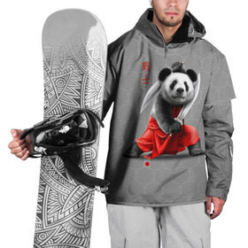 Накидка на куртку 3D с принтом Master Panda , 100% полиэстер |  | Тематика изображения на принте: ninja | panda | ниндзя | панда