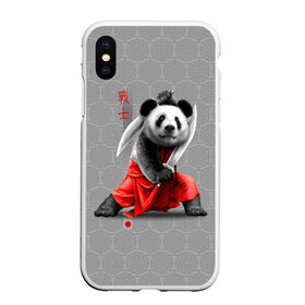 Чехол для iPhone XS Max матовый с принтом Master Panda , Силикон | Область печати: задняя сторона чехла, без боковых панелей | ninja | panda | ниндзя | панда