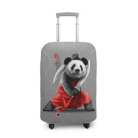 Чехол для чемодана 3D с принтом Master Panda , 86% полиэфир, 14% спандекс | двустороннее нанесение принта, прорези для ручек и колес | ninja | panda | ниндзя | панда