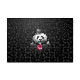 Пазл магнитный 126 элементов с принтом Donut Panda , полимерный материал с магнитным слоем | 126 деталей, размер изделия —  180*270 мм | Тематика изображения на принте: bear | donut | panda | police | коп | медведь | панда | пончик