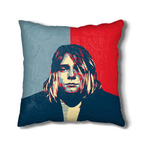 Подушка 3D с принтом Kurt Cobain , наволочка – 100% полиэстер, наполнитель – холлофайбер (легкий наполнитель, не вызывает аллергию). | состоит из подушки и наволочки. Наволочка на молнии, легко снимается для стирки | Тематика изображения на принте: curt | hope | kobain | nirvana | кобейн | курт | нирвана