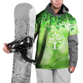 Накидка на куртку 3D с принтом Береги природу , 100% полиэстер |  | Тематика изображения на принте: береги природу | дерево | зелёная | зелень | листья | природа