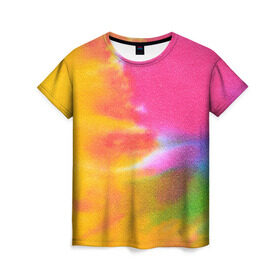Женская футболка 3D с принтом Knitting , 100% полиэфир ( синтетическое хлопкоподобное полотно) | прямой крой, круглый вырез горловины, длина до линии бедер | abstract | hippie | hipster | swag | tie dye | абстракция | свэг | текстура | хиппи | хипстер