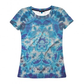 Женская футболка 3D с принтом Калейдоскоп , 100% полиэфир ( синтетическое хлопкоподобное полотно) | прямой крой, круглый вырез горловины, длина до линии бедер | abstract | hippie | hipster | swag | tie dye | абстракция | свэг | текстура | хиппи | хипстер
