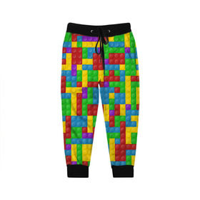 Детские брюки 3D с принтом Лего , 100% полиэстер | манжеты по низу, эластичный пояс регулируется шнурком, по бокам два кармана без застежек, внутренняя часть кармана из мелкой сетки | Тематика изображения на принте: дети | конструктор | лего