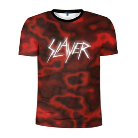 Мужская футболка 3D спортивная с принтом Slayer texture , 100% полиэстер с улучшенными характеристиками | приталенный силуэт, круглая горловина, широкие плечи, сужается к линии бедра | Тематика изображения на принте: 
