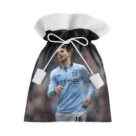Подарочный 3D мешок с принтом Серхио Агуэро , 100% полиэстер | Размер: 29*39 см | manchester city | sergio aguero | аргентина | манчестер сити | футбол | футболист