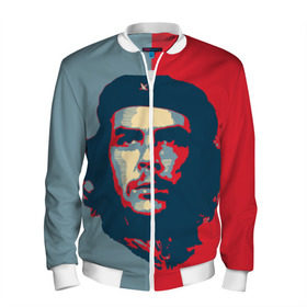 Мужской бомбер 3D с принтом Che Guevara , 100% полиэстер | застегивается на молнию, по бокам два кармана без застежек, по низу бомбера и на воротнике - эластичная резинка | Тематика изображения на принте: че гевара