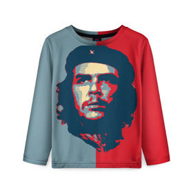 Детский лонгслив 3D с принтом Che Guevara , 100% полиэстер | длинные рукава, круглый вырез горловины, полуприлегающий силуэт
 | че гевара