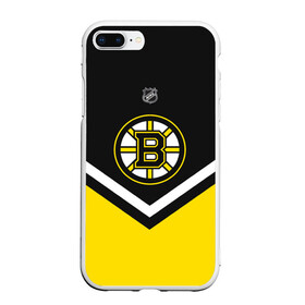 Чехол для iPhone 7Plus/8 Plus матовый с принтом Boston Bruins , Силикон | Область печати: задняя сторона чехла, без боковых панелей | america | canada | hockey | nhl | usa | америка | бостон | брюинз | канада | лед | нхл | сша | хоккей