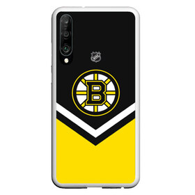 Чехол для Honor P30 с принтом Boston Bruins , Силикон | Область печати: задняя сторона чехла, без боковых панелей | america | canada | hockey | nhl | usa | америка | бостон | брюинз | канада | лед | нхл | сша | хоккей