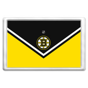 Магнит 45*70 с принтом Boston Bruins , Пластик | Размер: 78*52 мм; Размер печати: 70*45 | Тематика изображения на принте: america | canada | hockey | nhl | usa | америка | бостон | брюинз | канада | лед | нхл | сша | хоккей