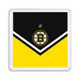 Магнит 55*55 с принтом Boston Bruins , Пластик | Размер: 65*65 мм; Размер печати: 55*55 мм | Тематика изображения на принте: america | canada | hockey | nhl | usa | америка | бостон | брюинз | канада | лед | нхл | сша | хоккей