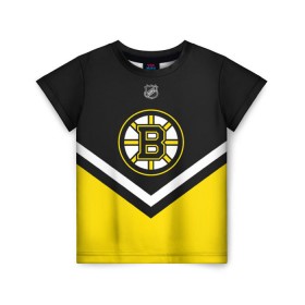 Детская футболка 3D с принтом Boston Bruins , 100% гипоаллергенный полиэфир | прямой крой, круглый вырез горловины, длина до линии бедер, чуть спущенное плечо, ткань немного тянется | Тематика изображения на принте: america | canada | hockey | nhl | usa | америка | бостон | брюинз | канада | лед | нхл | сша | хоккей