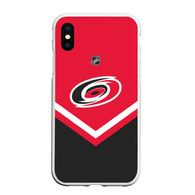 Чехол для iPhone XS Max матовый с принтом Carolina Hurricanes , Силикон | Область печати: задняя сторона чехла, без боковых панелей | america | canada | hockey | nhl | usa | америка | канада | каролина | лед | нхл | сша | харрикейнз | хоккей