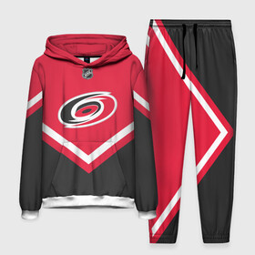 Мужской костюм 3D (с толстовкой) с принтом Carolina Hurricanes ,  |  | america | canada | hockey | nhl | usa | америка | канада | каролина | лед | нхл | сша | харрикейнз | хоккей