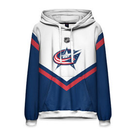 Мужская толстовка 3D с принтом Columbus Blue Jackets , 100% полиэстер | двухслойный капюшон со шнурком для регулировки, мягкие манжеты на рукавах и по низу толстовки, спереди карман-кенгуру с мягким внутренним слоем. | Тематика изображения на принте: america | canada | hockey | nhl | usa | америка | блю | джекетс | канада | коламбус | лед | нхл | сша | хоккей