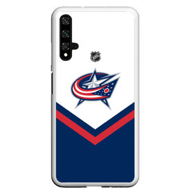 Чехол для Honor 20 с принтом Columbus Blue Jackets , Силикон | Область печати: задняя сторона чехла, без боковых панелей | america | canada | hockey | nhl | usa | америка | блю | джекетс | канада | коламбус | лед | нхл | сша | хоккей